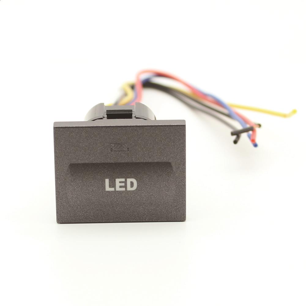 Car LED BSM Radar Sensor Light Heat Steering Wheel Power Switch Button Light for Ford Focus 2 MK2 2009 2010 2011 Accessories Switches4