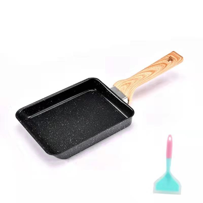 

Nonstick Tamagoyaki Pan Japanese Omelette Egg Pan Rectangular Egg Roll Pan with Detachable Anti Scalding Handle for All Stove