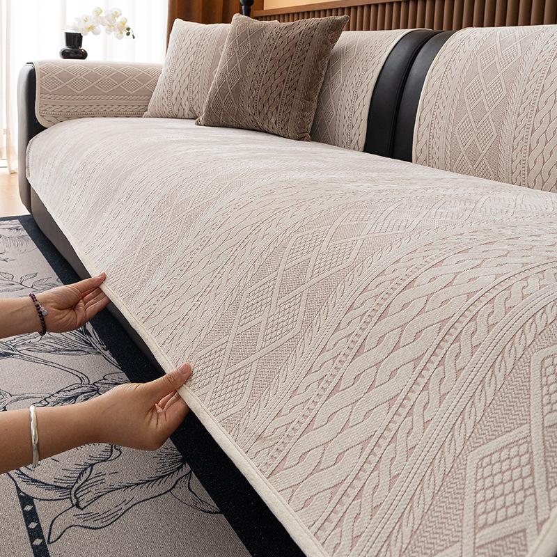 Modern Light Luxury Sofa Cushion, Four-Season Universal Sofa Cushion  New Model, A Whole Combination Sofa Cover Towel
