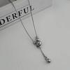 IngeSight.Z 2026 New Trendy Simple Titanium Steel Pendant Choker Necklace for Women Creative Thin Chain Neck Accessories Jewelry