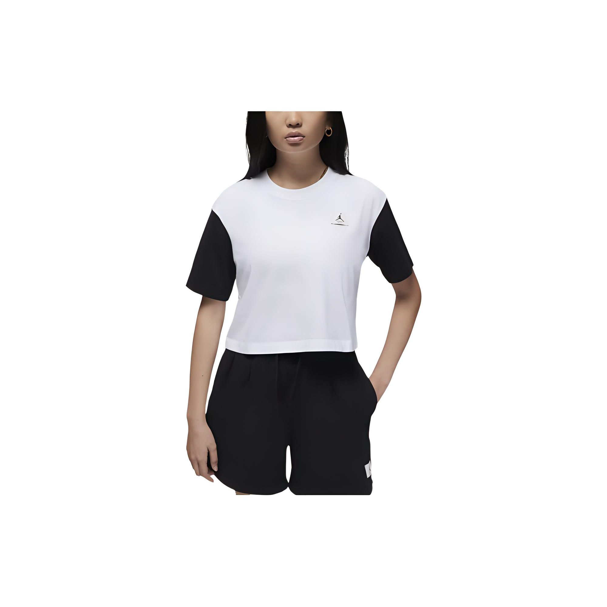 

Укороченный топ с логотипом Jordan Colorblock, женские топы, белые, DO5039-101 M
