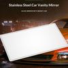 Premium Stainless Steel Car Sun Visors Mirror Shatterproof Design Adhesive Installation Universal for Vehicles