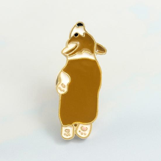Cartoon Dog Paw Enamel Brooch Pin Denim Jacket Backpack Badge Jewelry Decor
