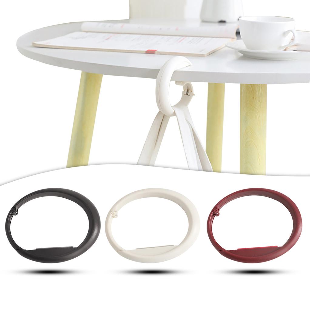 Portable Purse Hanger, Foldable Purse Handbag Hook Table Hanger Holder, Non- No-Punching Table Hook