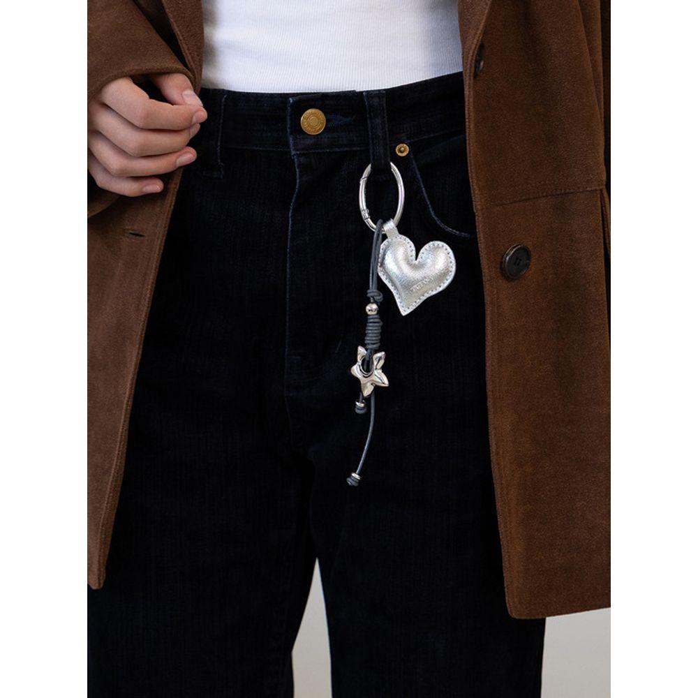 TATIANA Metallic Starlet Heart Keyring KE8263