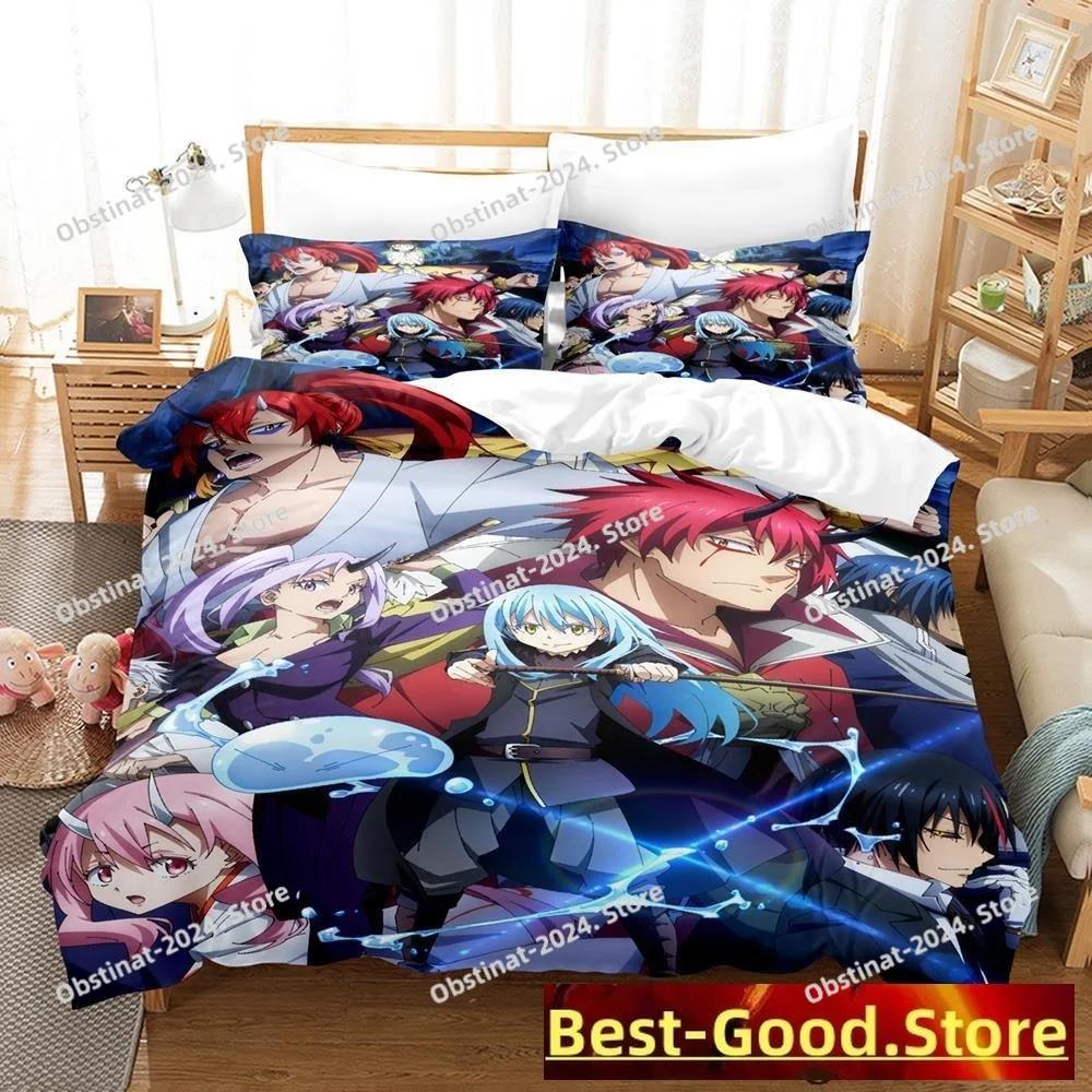 time i got reincarnated as a slime Bedding Set Duvet Cover Full Queen King Size Pillowcase Bed Print Bed Set Aldult Kid Bedroom