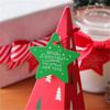 Paper Star &  Santa Claus Gifts Package Label Candy Bag Sticker Christmas Decoration Gift Box Tag