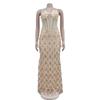 Evening Gown Fashion Party Gowns Women's Solid Sequins Sexy Halter Long Dress