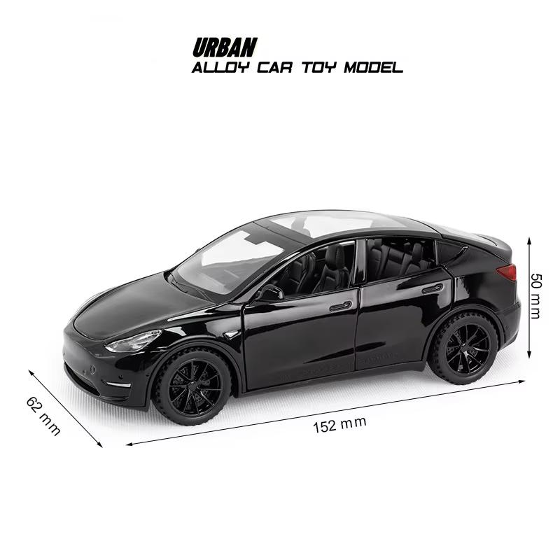VKYA1 1/32 Tesla Cybertruck Modell 3 Modell S Modell X Modell Y Spielzeugauto Diecast Metall Off Road Sammlung Rückzieher Sound Licht Geschenk Junge