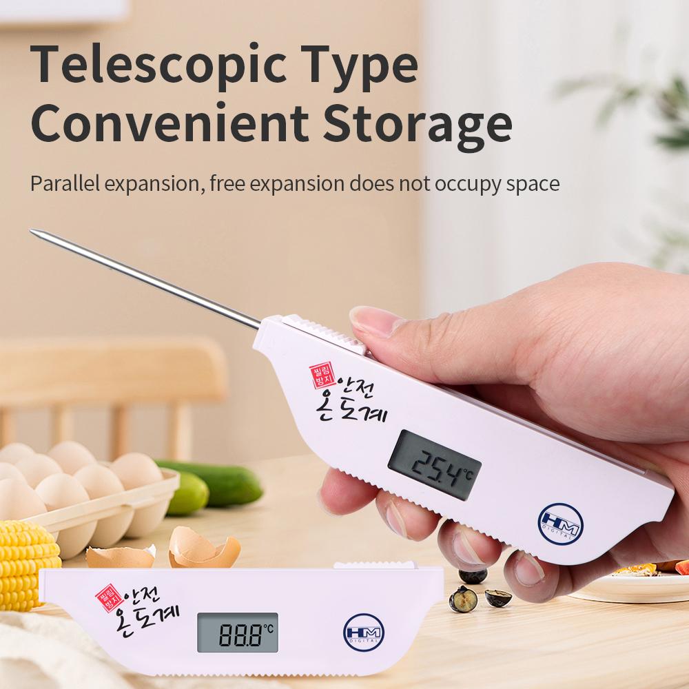 HM TM1000 Termometer LCD Digital Temperaturtestare Elektronisk Mattermometer Kök Mjölk Matlagning Bakning Termometer