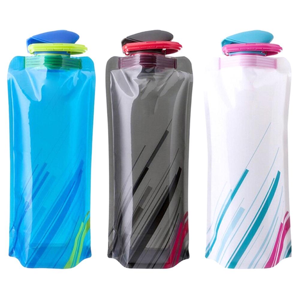 700ml Portable Folding Water Bag Waterproof Outdoor Sports Fitness Cycling Water Container Water Bottle Kettle