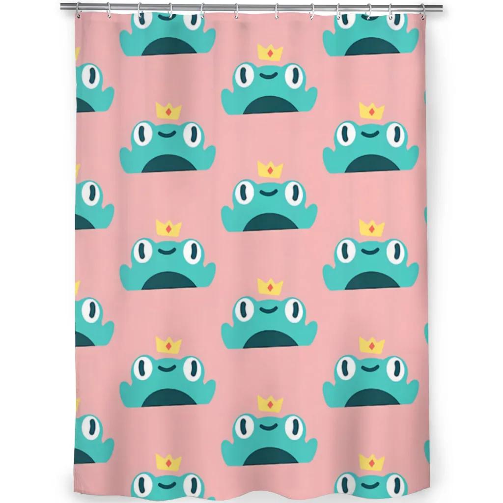 

B-Froggio Занавески для душа для ванной Лягушка Любитель домашних животных Водонепроницаемая перегородка Смешные аксессуары для домашнего декора&5 152x183CM 60x72In