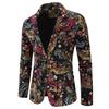 Pánská ležérní úzká saka s kešu potiskem velká velikost Blazer obleková bunda