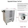 Movable Three-Layer Hand Cart: Multi-functional Auto Repair & Household Tool Box with Cabinet Door
