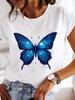(Asian Size)  Clothing T Shirt sweet plant cute Fashion Tee Print Lady Women Casual Top Short Sleeve Female Graphic T-shirts