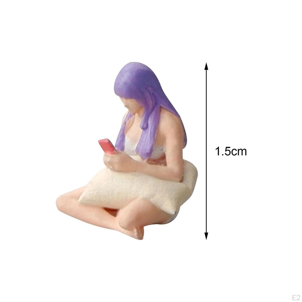 1/64 Scale People Figures Miniature Diorama Girls Trains Architectural DIY