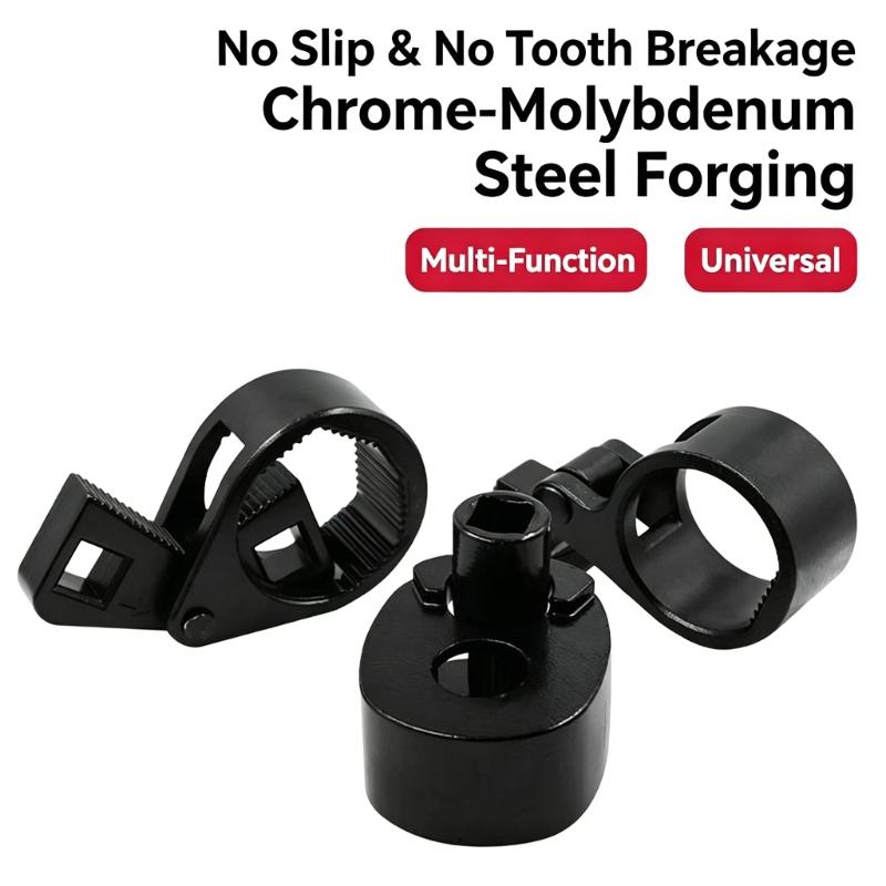 Inner Tie Rod Removal Tool Carbon Steel Steering Wrench Head for Tight Access Repair and Maintenance Work Use