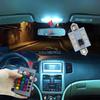 2Pcs RGB 6SMD Roof Dome interior Reading Lamp C5w Car Remote Controlled Atmosphere Led Welcome Lights Turn Signal Trunk Bulb 12V