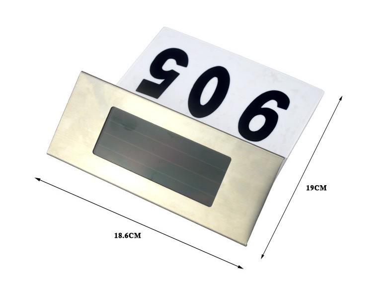 Solar LED House Number Light - Wall-Mounted Light Control