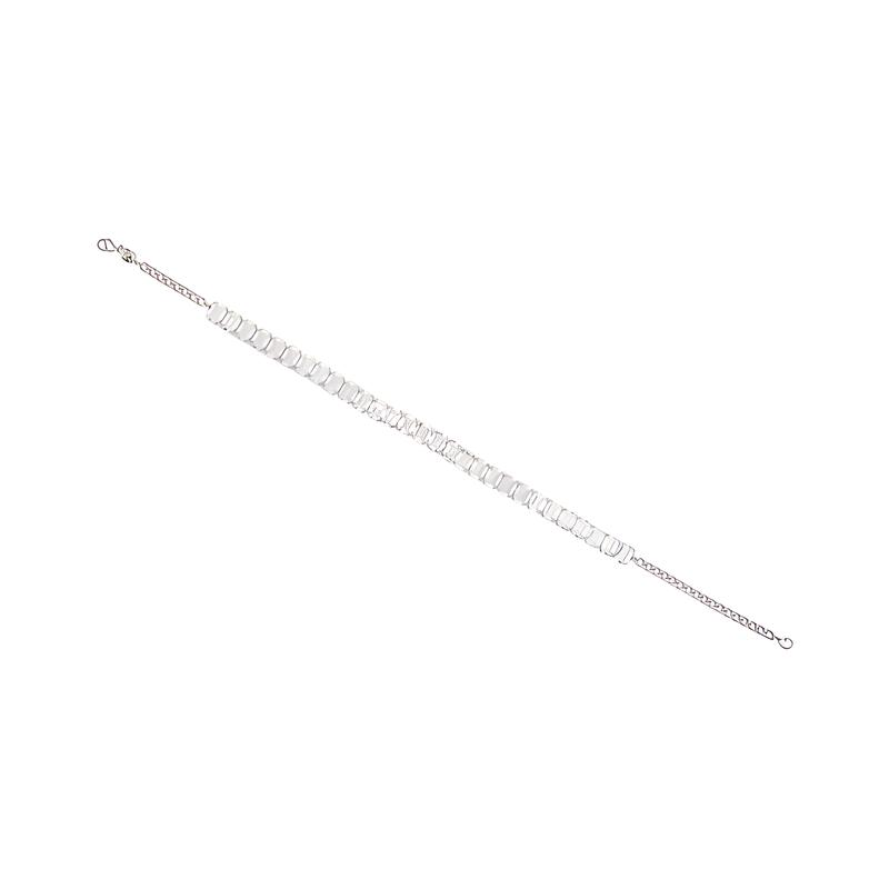 Swarovski Millenia Solid Color Design Brass Rhodium Plated Crystal Necklace Women's Silver 5696292