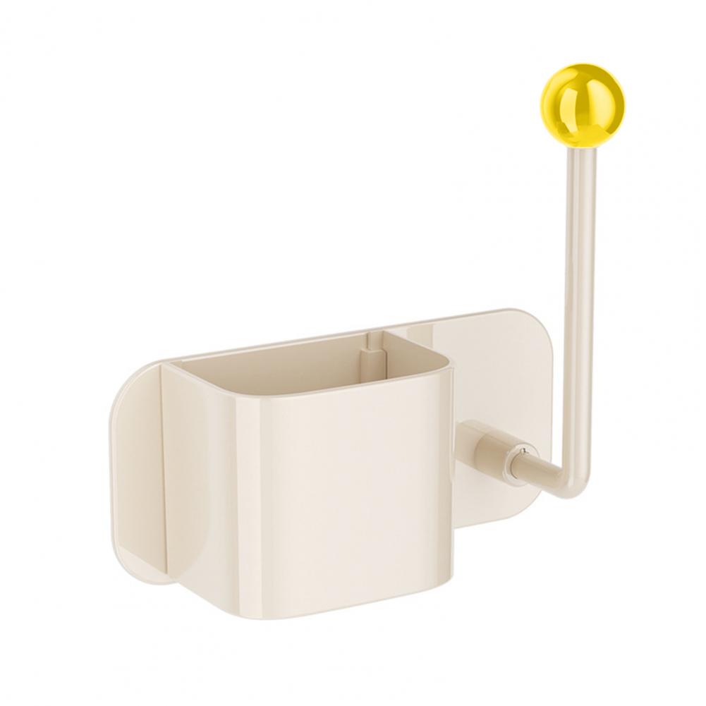 Bathroom Storage Rack with Drain Hole Strong Load Bearing Large Capacity Wall Mount Storage Shelf with Hook