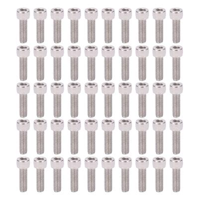 50Pcs Hex Socket Cap Head Screws Bolt 304 Stainless Steel Fastener Hardware M8x25