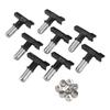 8 Set Airless Sprayer Spray Tip Set 209 211 313 415 515 521 619 623 Airless Sprayer Nozzle Black