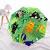 1pc Cats Garden Automatic Folding Umbrella - 8-Rib Automatic Open/Close, Portable Collapsible Compact Umbrella yy251218070