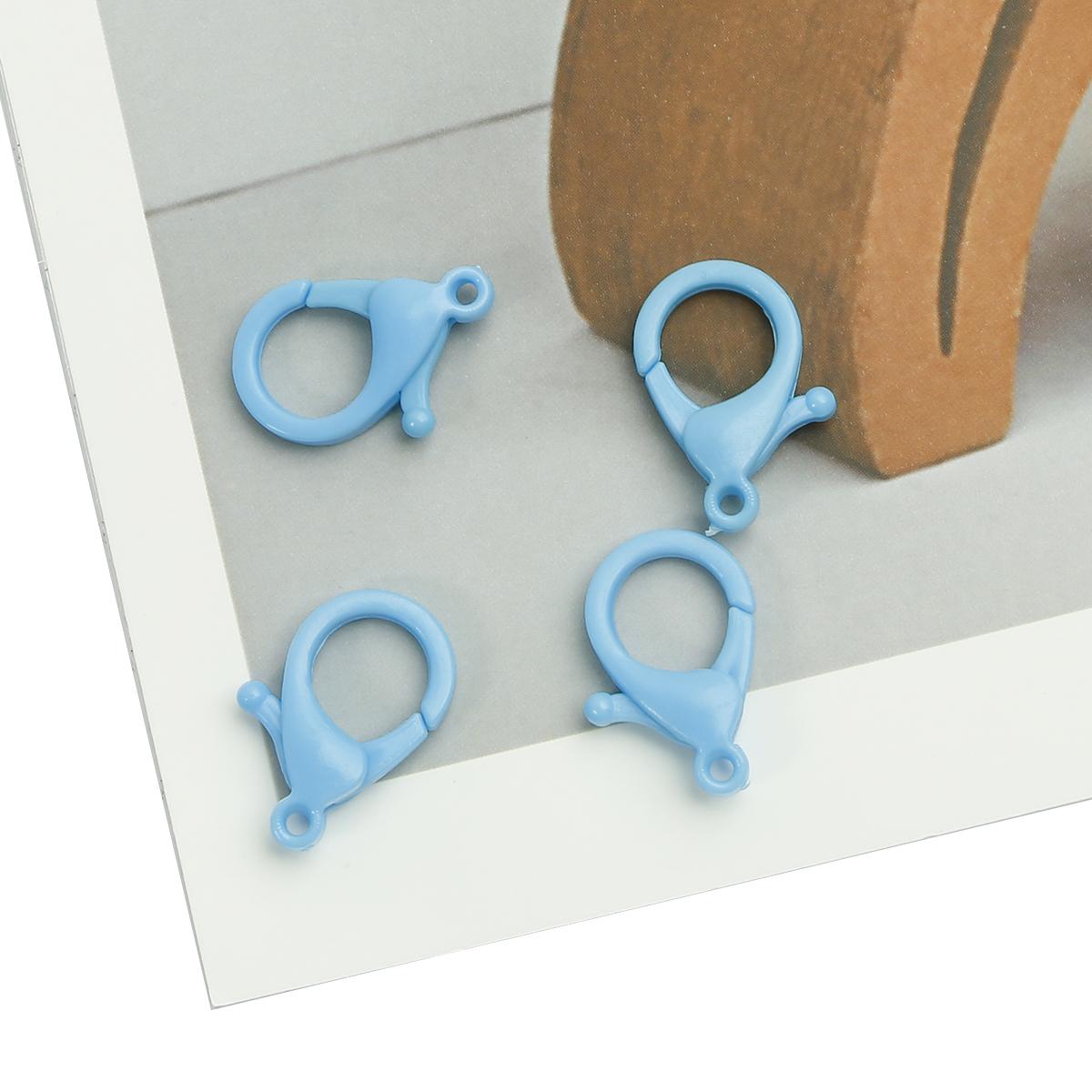 

10 шт. пластиковый брелок для ключей красочные крючки клипсы карабин ручной работы аксессуары для изготовления ювелирных изделий 17×25mm