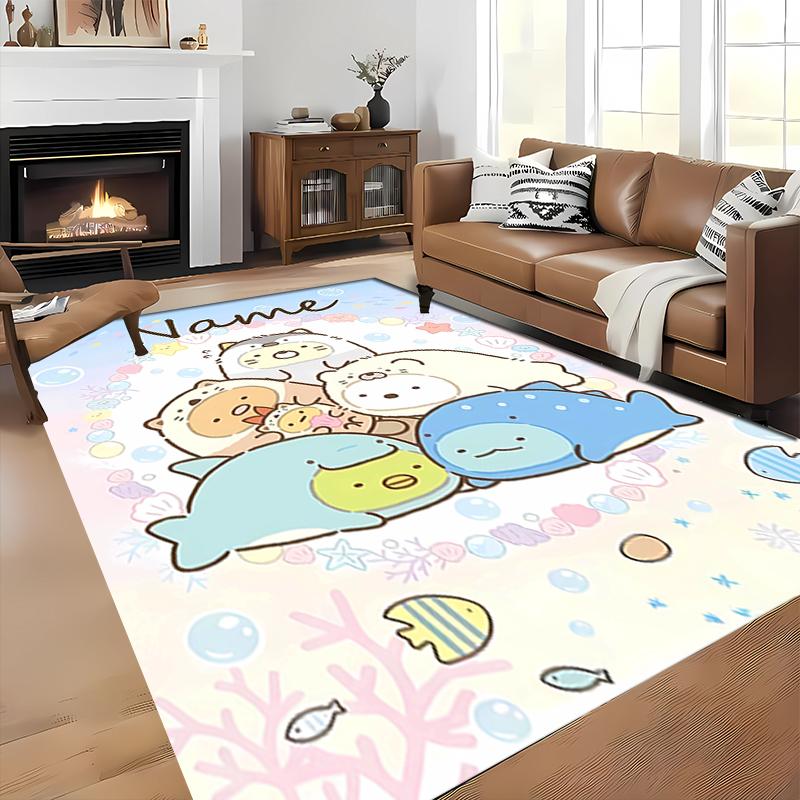 Custom personalization Sumikko Gurashi Area Rug - Perfect For Kitchen, Bathroom,Laundry Room Decor Large Size Available,Gift All Seasons