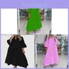 Cotton Vneck Lace Embroidery Casual Long Dress For Women With Bell Sleeves