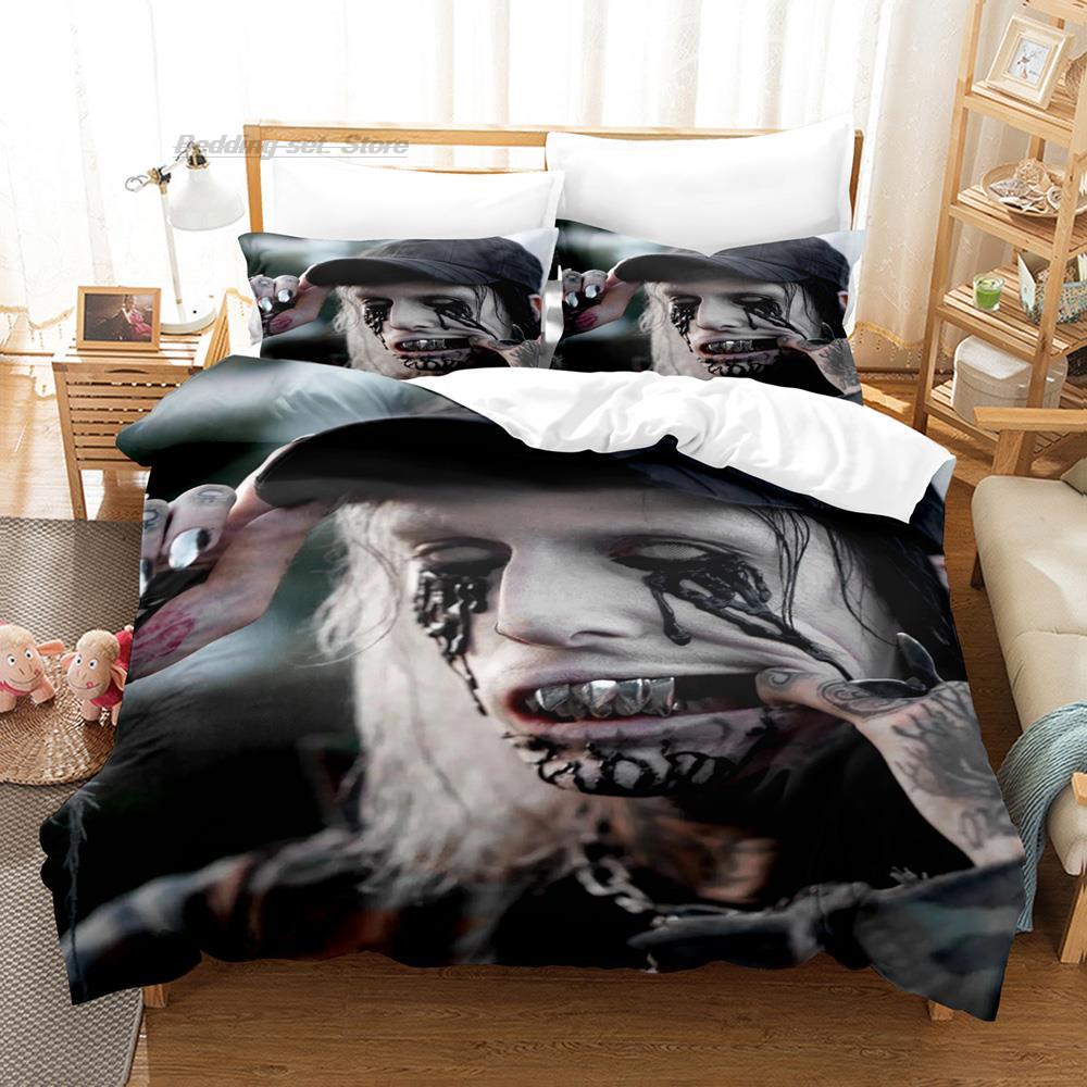 Ghostemane Bedding Set Single Twin Full Queen King Size Bed Set Aldult Kid Bedroom Duvetcover Sets 3D Print Cool Hip Hop