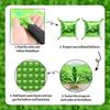 Green pixel square balloon wall, square aluminum foil balloon wall background balloon game theme birthday party decoration