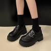 Fashion Uniform Shoes Small Leather Shoes Female British Girl Japanese Wild Black Retro Mary Jane Shoes Women Platform Oxford Shoes