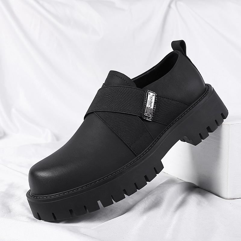 

Модная черная классическая мужская обувь на толстой подошве Роскошные классические стили Вечеринка Отдых Бизнес Офис Повседневная взрослая качественная обувь Горячая 44 чёрный