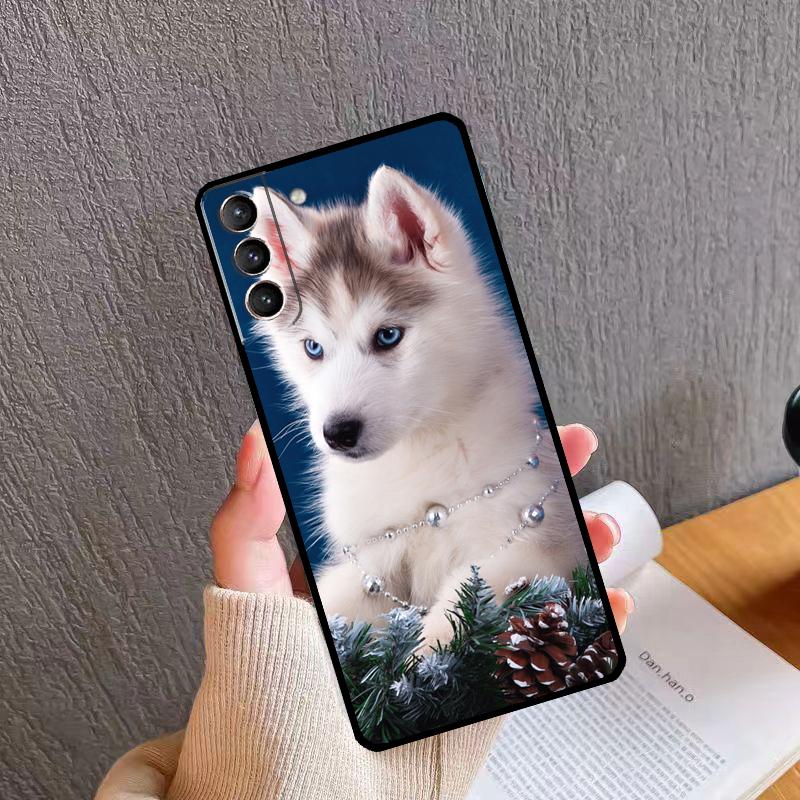 Animal Husky Puppy Phone Case For Samsung Galaxy S26 S25 S24 S20 S21 S22 S23 Ultra S10 Plus S24 FE S25 FE Cover