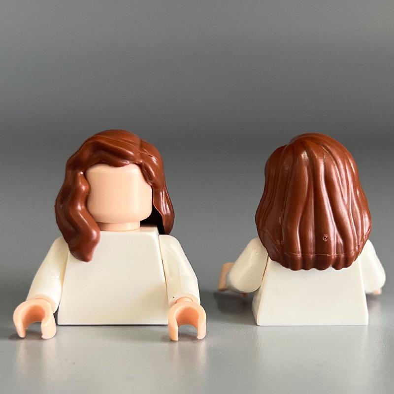 Cross-Border Compatible Girls' Lego Hair Building Blocks - Small Parts & DIY Accessories