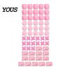 Style Braid Charms 60Pcs Hair Accessories, Heart Letter Shape Rings, Large Hole Design Thick Jewelry Beads for Braids Dreadlocks