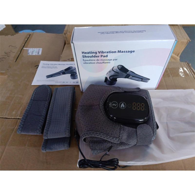 1PC Hole Shoulder Pads Electric Heating Shoulder Pads Electric Heat Compress Neck and Shoulder Joint Strain Heating Vibration Massager