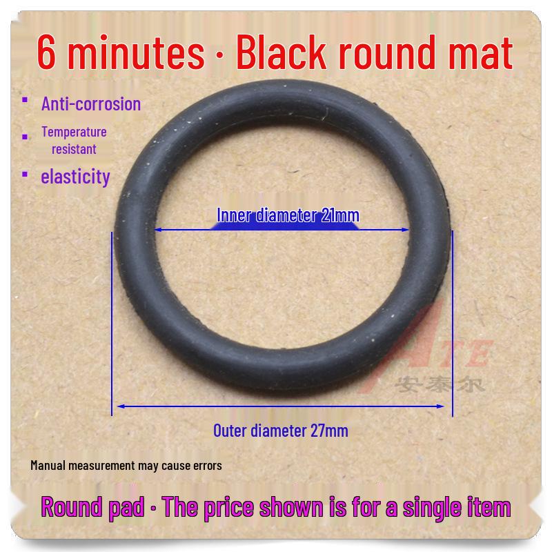 High-Temperature Resistant Silicone Sealing Gasket Set: 1", 4", 6" Radiator O-Ring & Bleeder Valve Plug (Black, Round)
