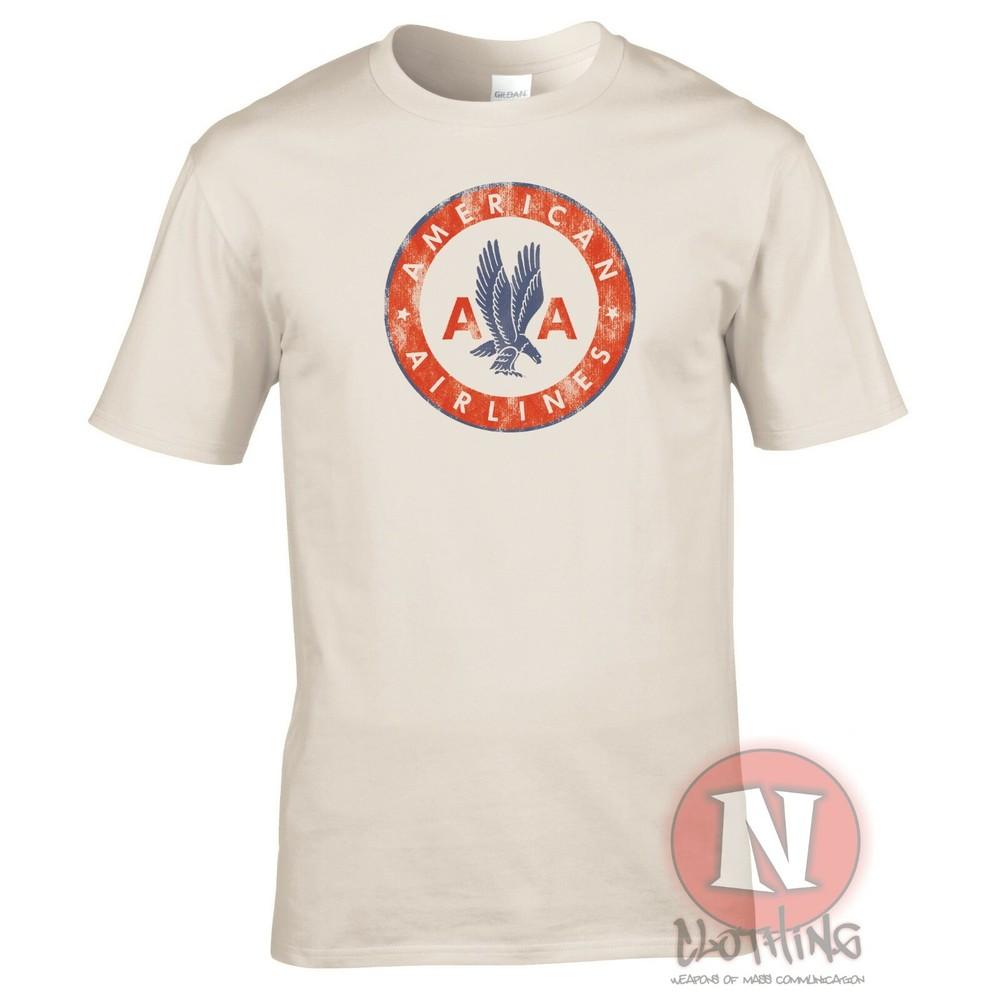 American Airlines TShirt Retro Logo Classic Air Travel Airline Airport Tee