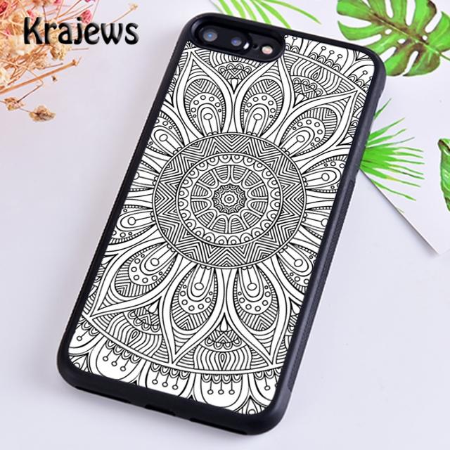 Krajews Beautiful painting mandala flower Phone Case Cover For iPhone 17 Air 16 15 14 plus 12 13 pro max Fundas