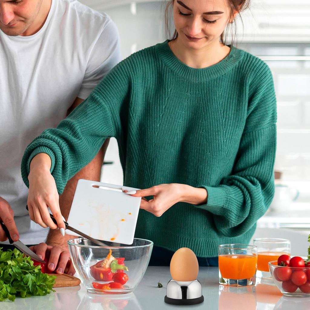 Piercer Stainless Steel Kitchen Gadget For Boiled Eggs Hole Puncher Tool Non-Slip Separator Cooking Aid Egg Shell Remover