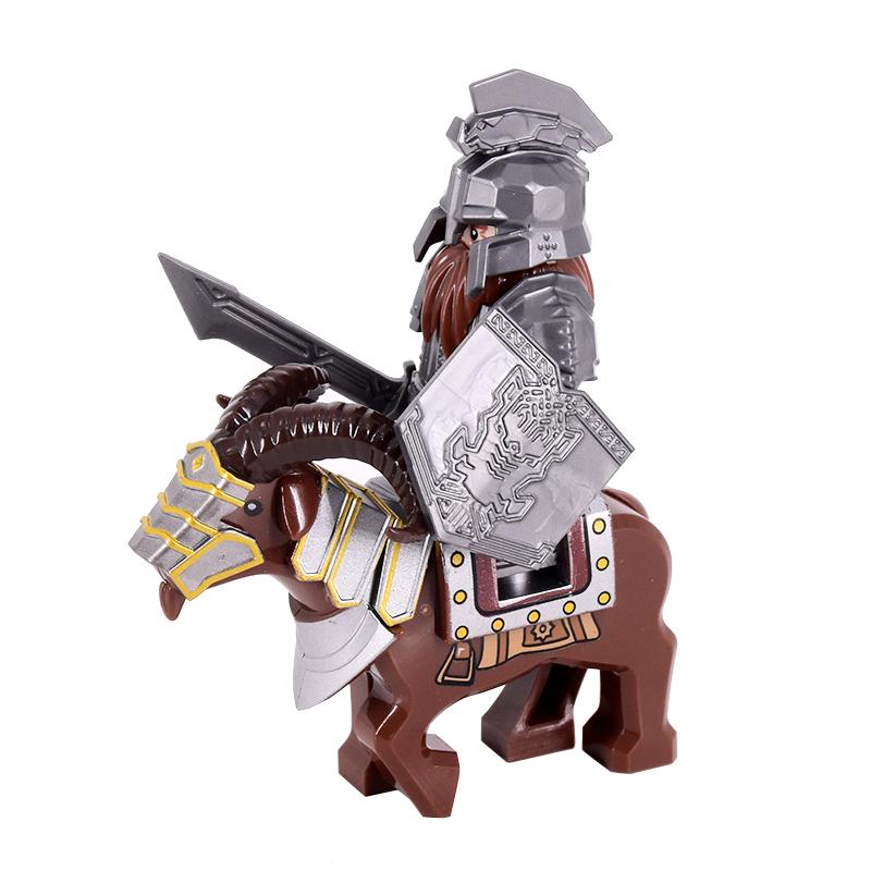 Das Wildschwein Ziegenmontur Tiere Filmmonster Zwergenkrieger Eisener Fuß Däne Anführer der Zwerge Bausteine Spielzeug Für Kinder