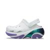 Zuecos Versátiles para Desplazamiento de Punta Redonda Bubble Crush Reflector Zuecos Unisex Blanco Morado 210743-1NK