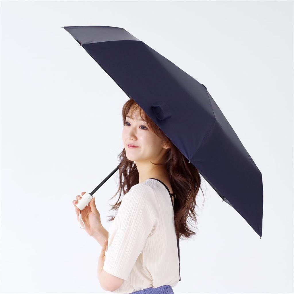 Nifty Colors Solani Automatic Mini 53 Folding 2434NV Light-Blocking Umbrella,