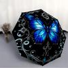 1pc Butterfly Mandala Design Automatic Open/Close Umbrella - Compact Travel Umbrella, Durable Construction, Fashionconscious Yy251208131