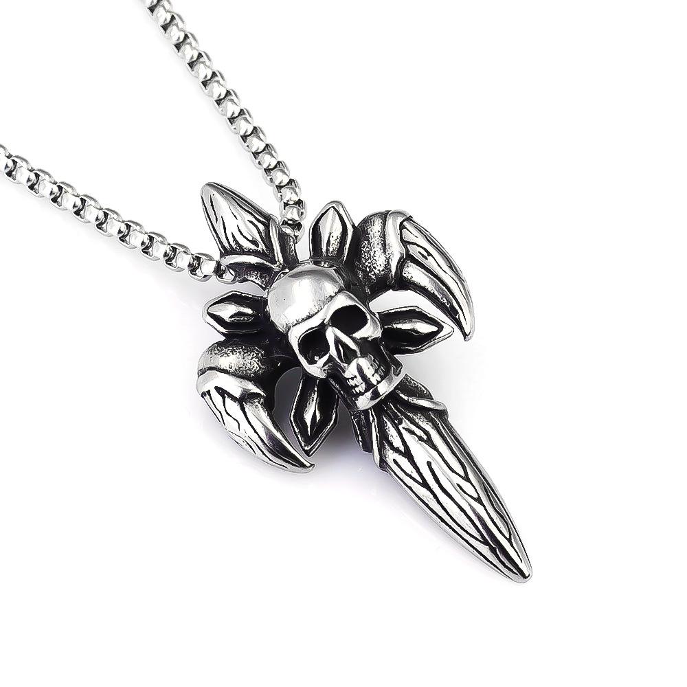 Jewelry Personality Titanium Steel Spiral Boomerang Windmill Necklace Men's Hot Sale