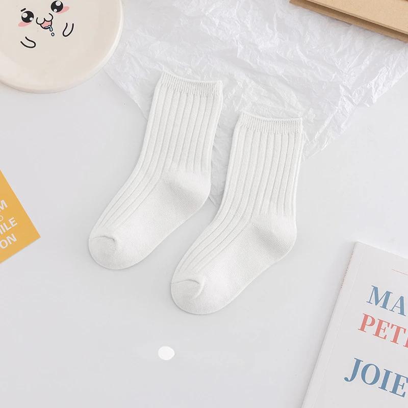 

Новые детские носки корейской версии, средние носки-трубы, двойные игольные, без косточек, не стесненные, чесаные хлопковые детские носки 3XL