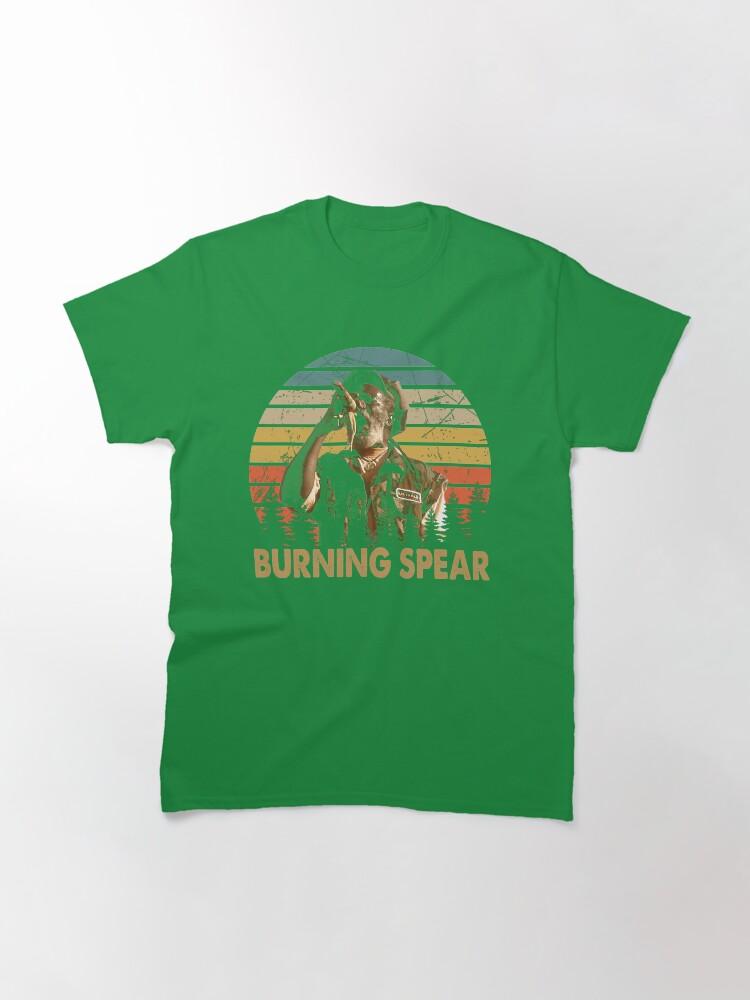 Burning Spear Vintage Burning Arts Spear Musicista Maglietta Classica